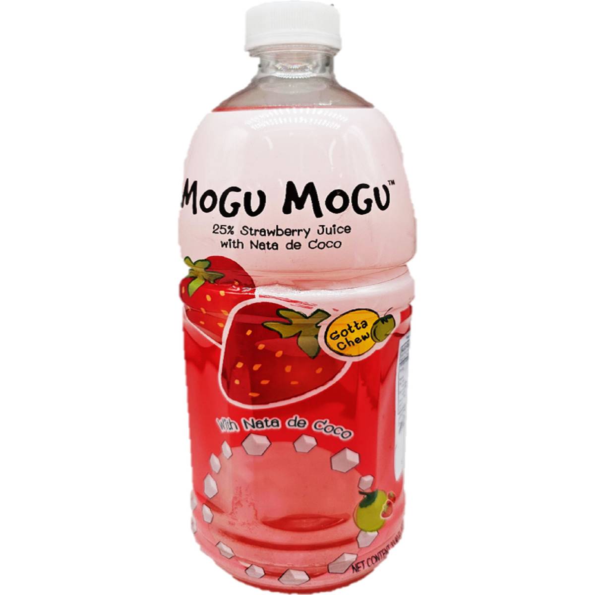 Mogu Mogu Strawberry Juice Drink With Nata De Coco 1l | Woolworths