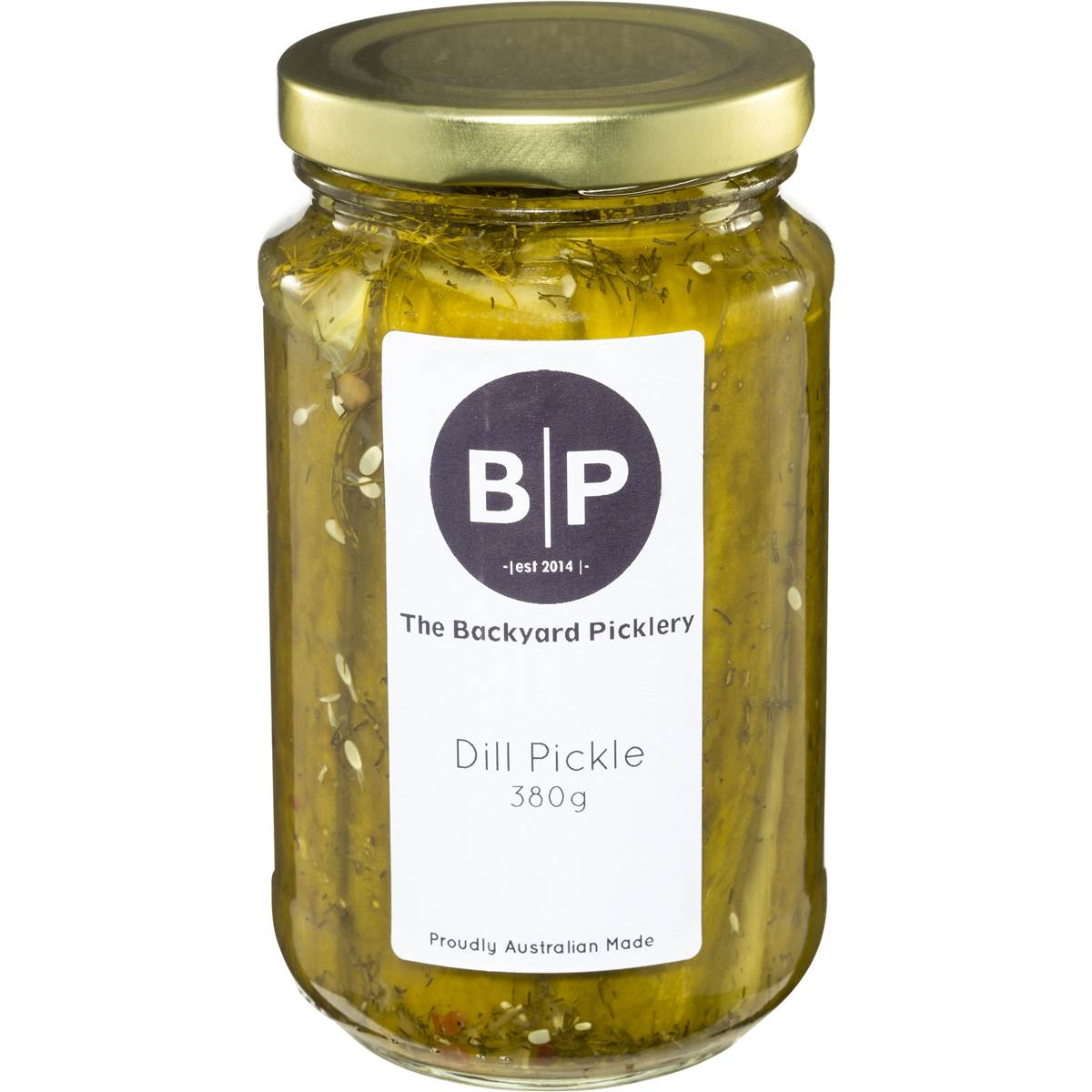 The Backyard Picklery Dill Pickle 380g Woolworths