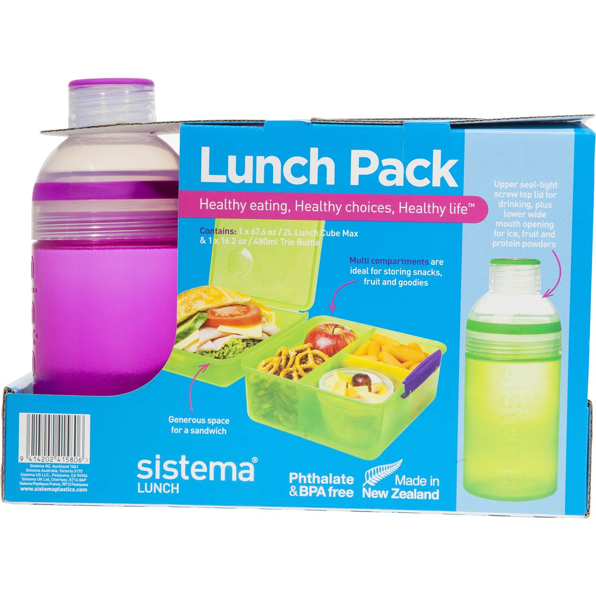 Sistema Lunch Box & Bottle Each Woolworths