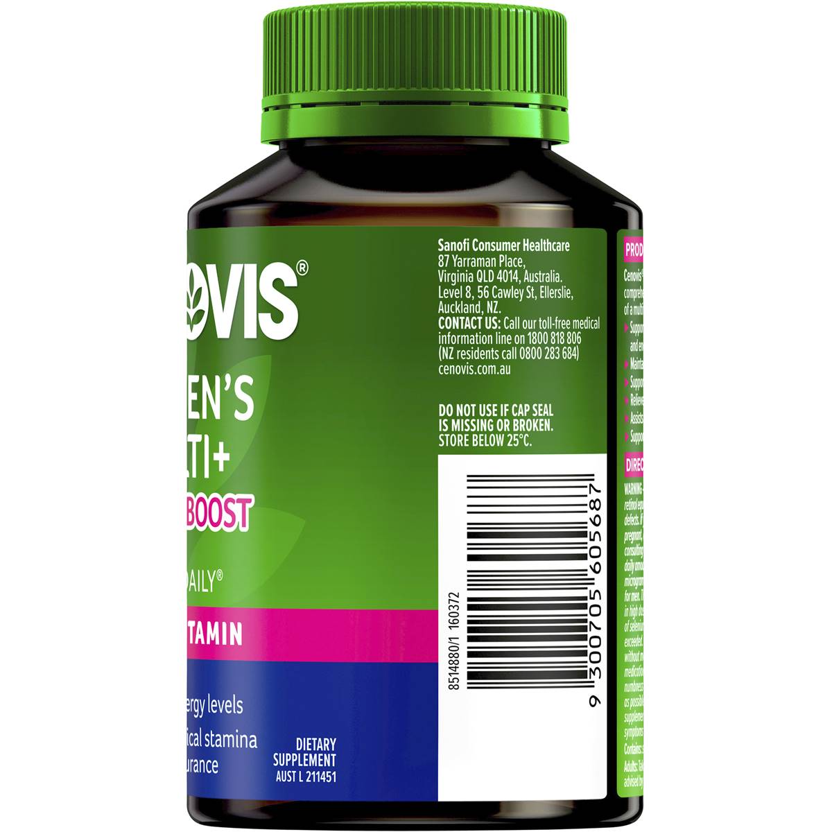 Cenovis Once Daily Women's Multi Energy Boost 50 Pack Woolworths