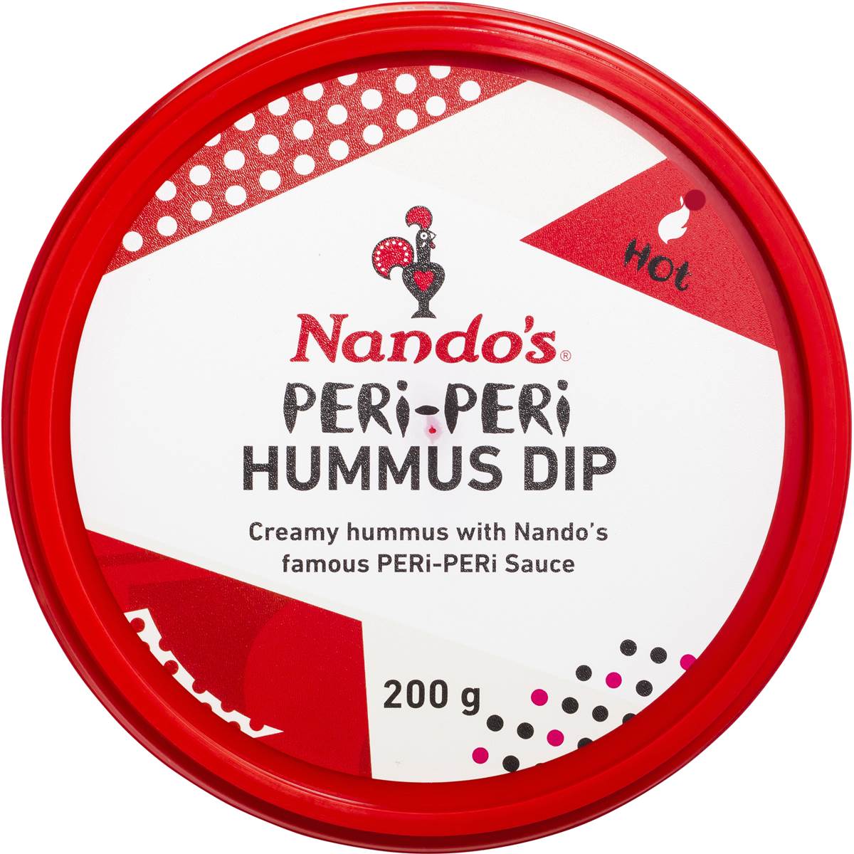 Nando's Periperi Hummus Dip Hot 200g Woolworths