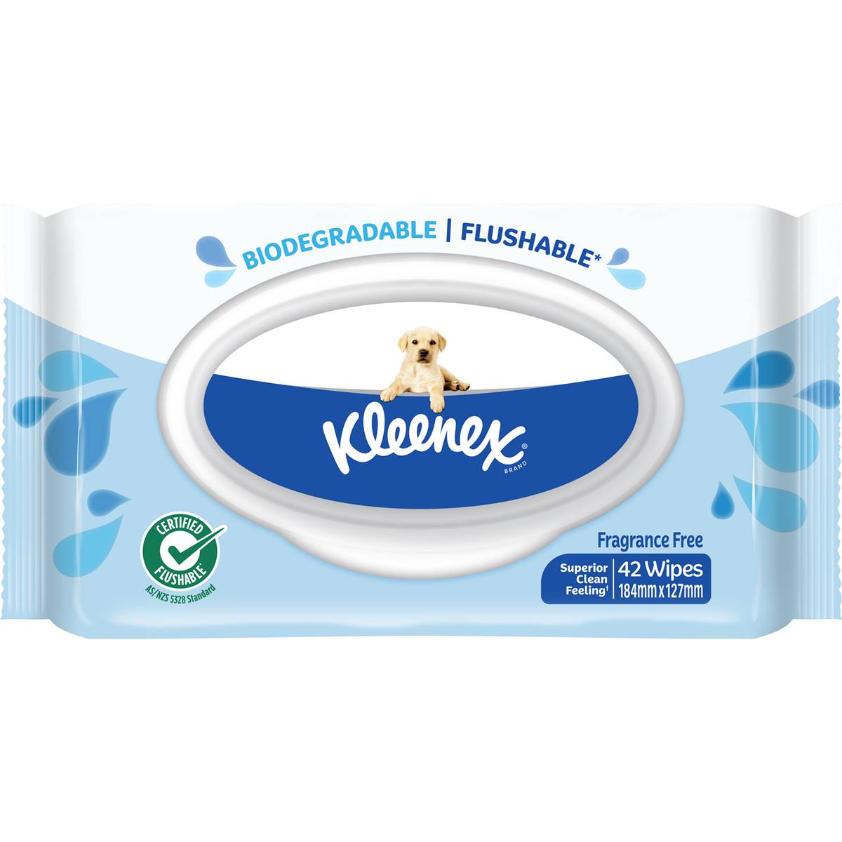 Kleenex Flushable Wipes Unscented 42 Pack Woolworths