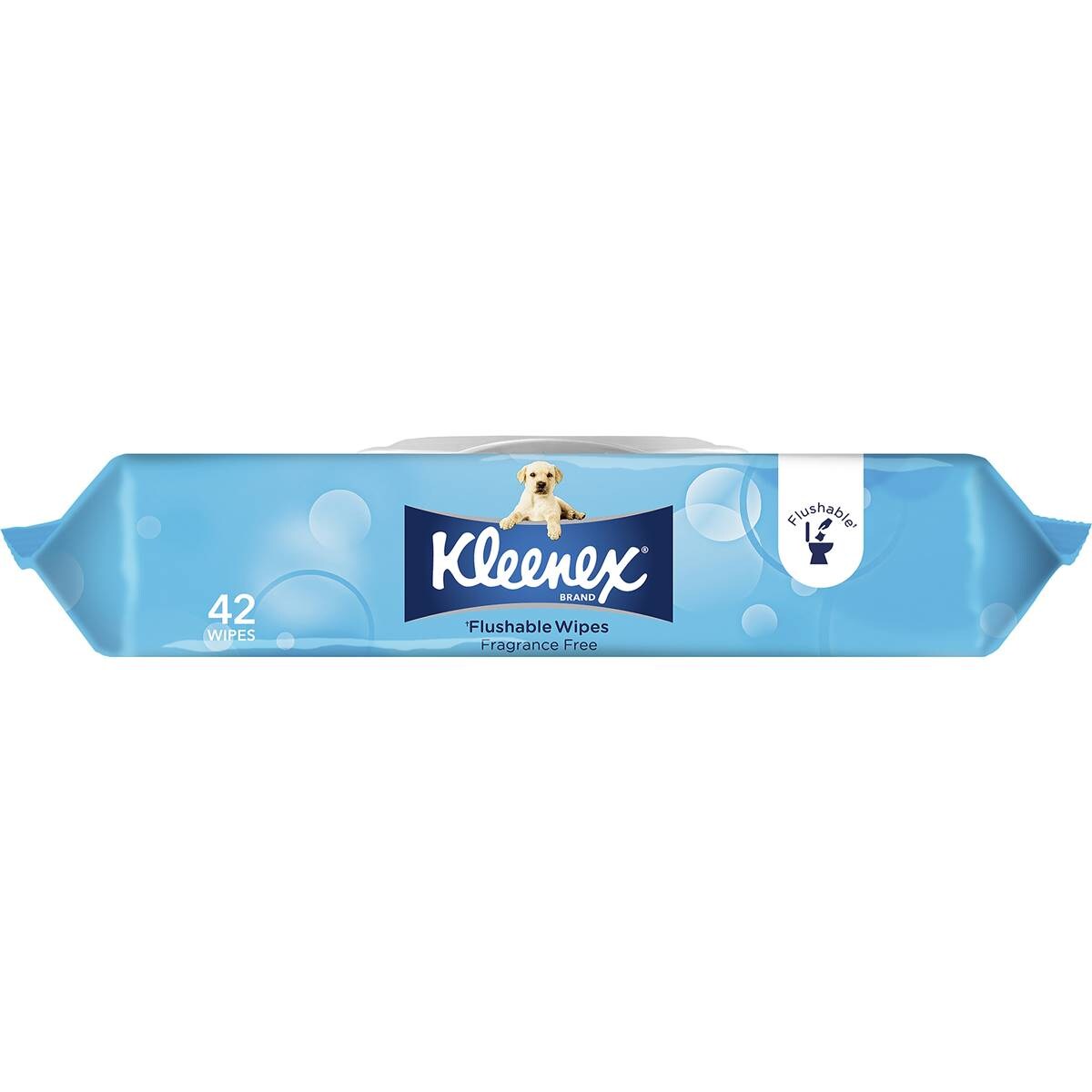 Kleenex Flushable Wipes Unscented 42 Pack Woolworths