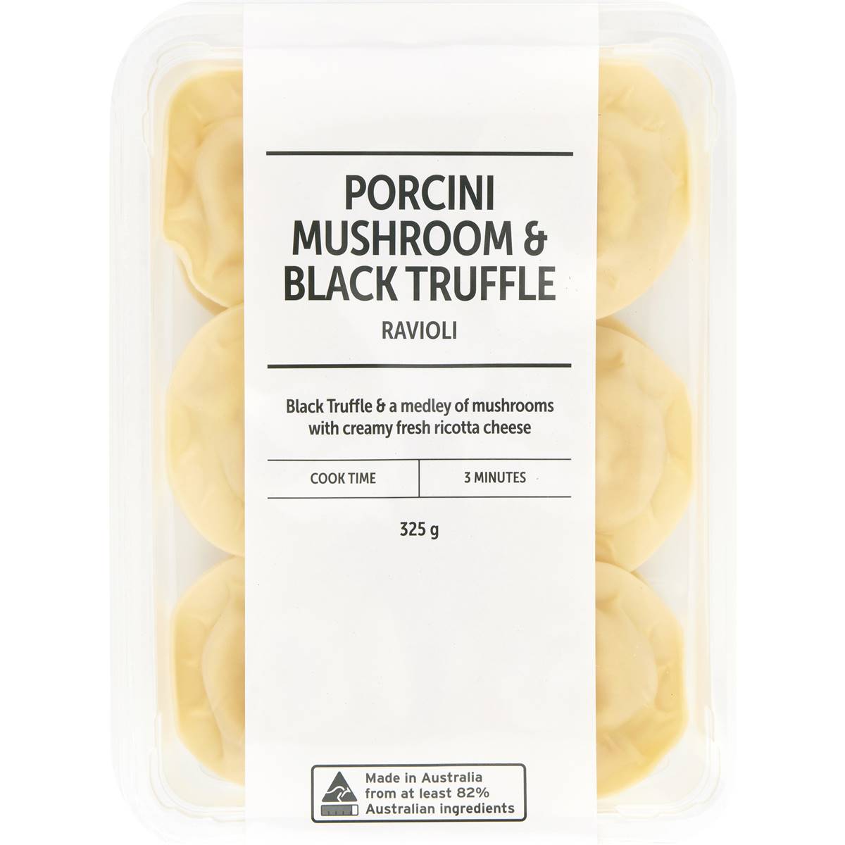 Porcini Mushroom & Black Truffle Ravioli Family Meal 325g Woolworths