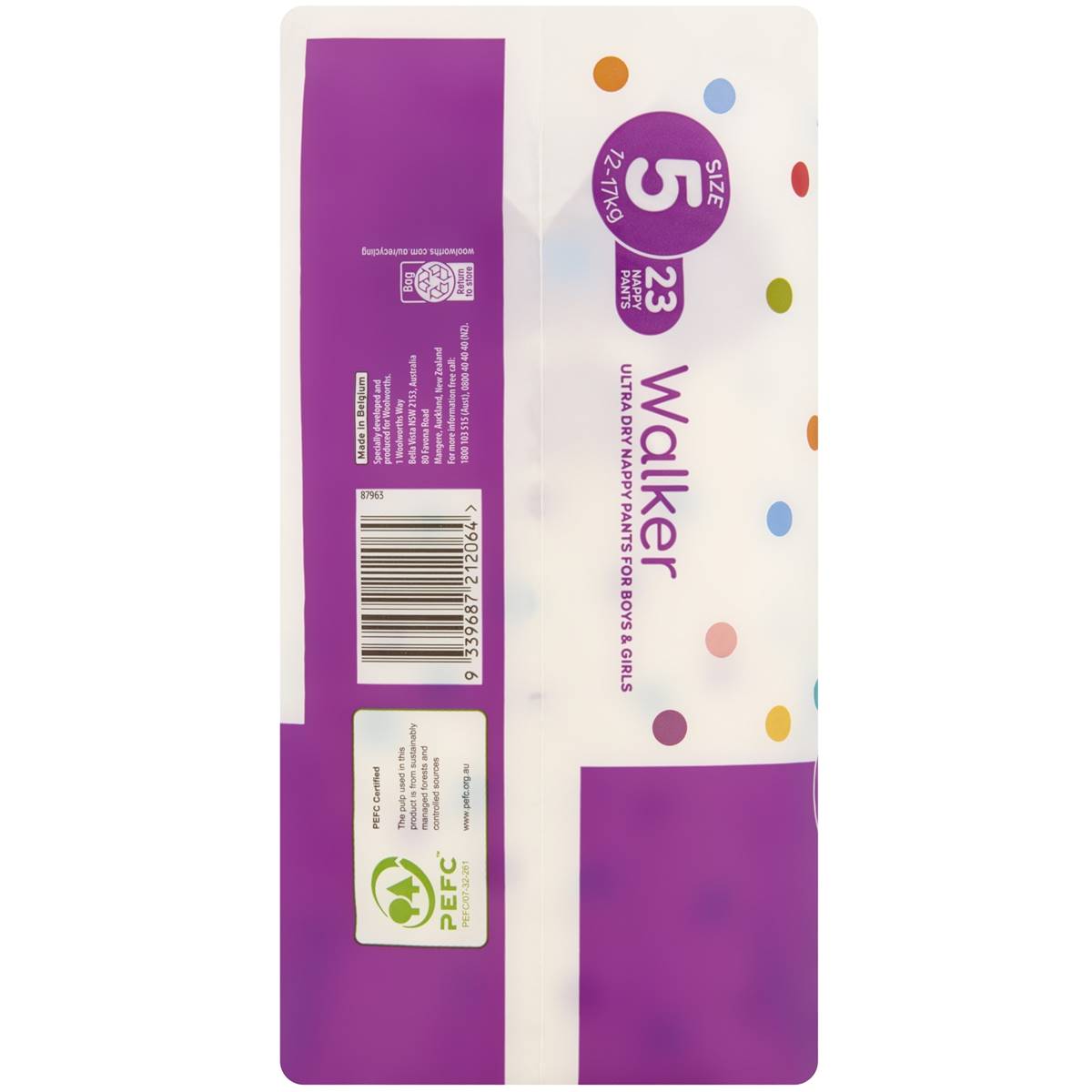 Little One's Nappy Pants Walker 13-18kg 23 Pack | Woolworths