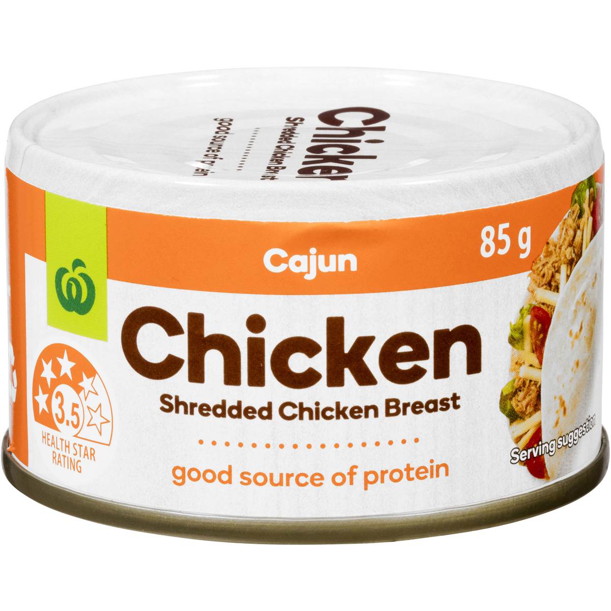 Woolworths Canned Shredded Chicken Cajun 85g Woolworths