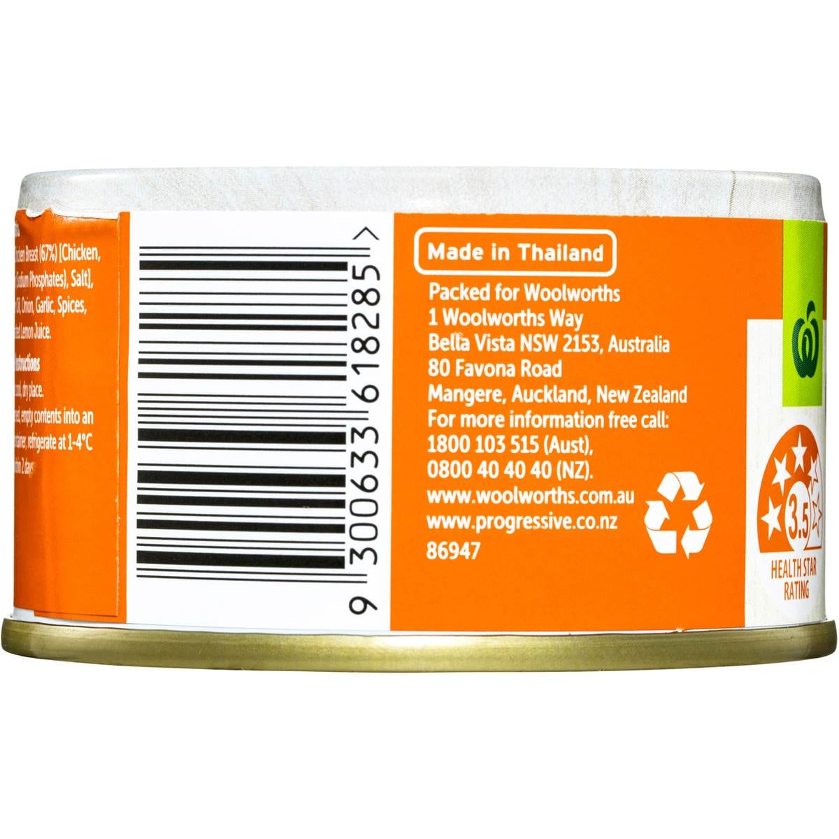 Woolworths Canned Shredded Chicken Cajun 85g Woolworths