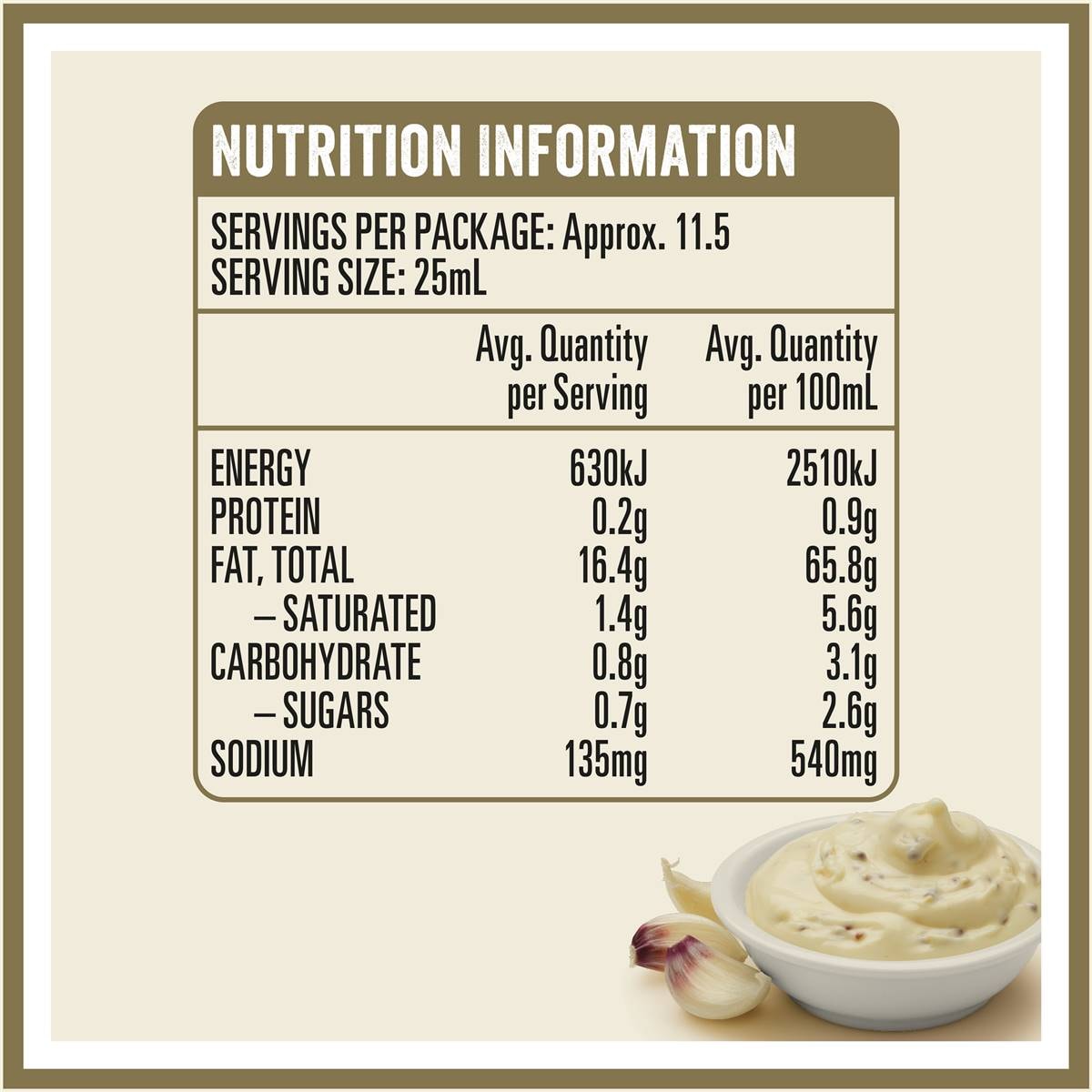 Heinz Seriously Good Mayonnaise Garlic Lovers Aioli Mayo 295ml Woolworths