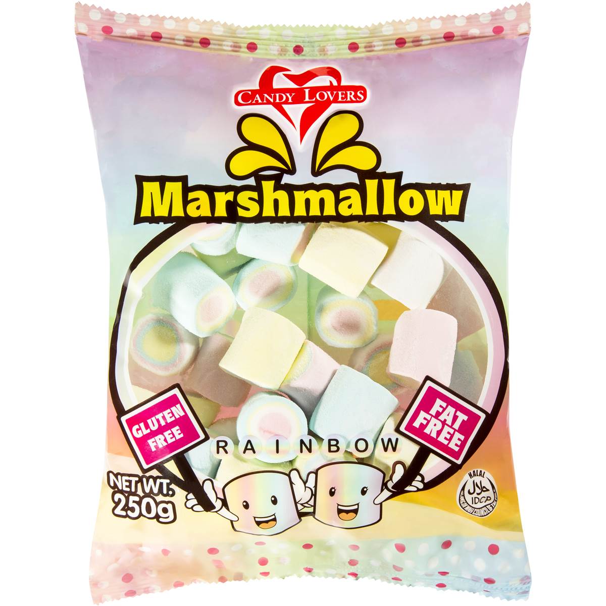Candy Lovers Marshmallows Rainbow 250g Woolworths