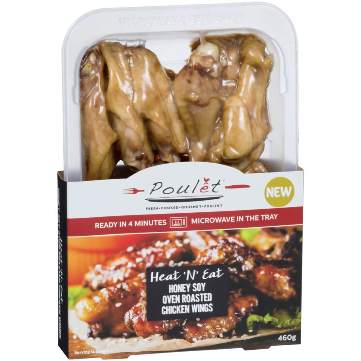 Poulet Soy Chicken Wings Heat N Eat 460g Woolworths