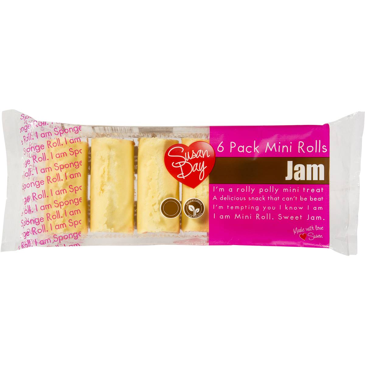 Susan Day Mini Jam Rolls 6 Pack Woolworths