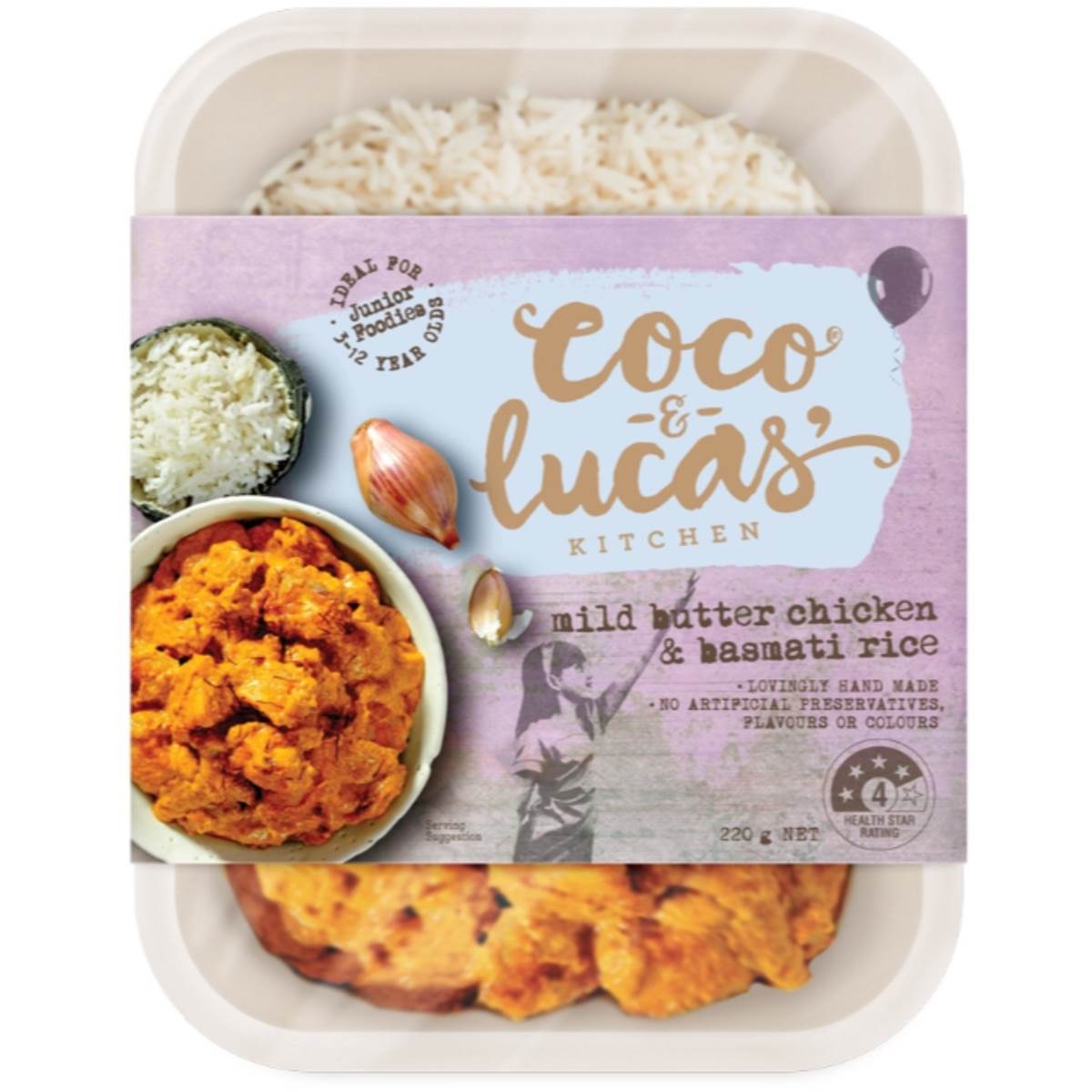 Coco & Lucas' Butter Chicken & Jasmine Rice Frozen Meal