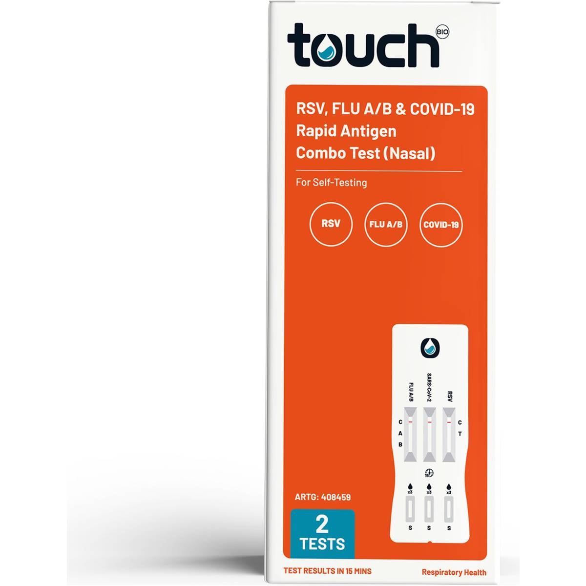 Touch Rsv, Flu & Covid 19 Rapid Antigen Test 2 Pack Woolworths
