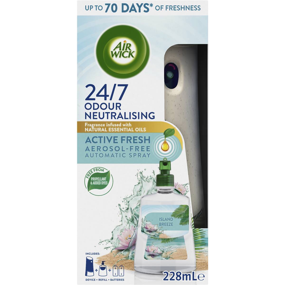 Air Wick Automatic Air Freshener Island Breeze 228ml Woolworths