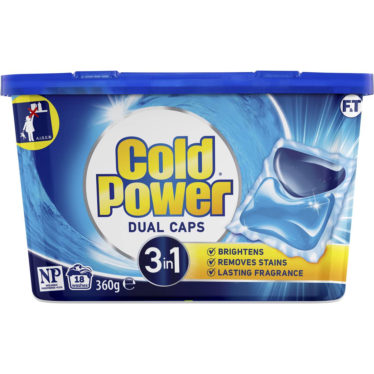 Cold Power Regular Front & Top Liquid Capsules 18 Pack Woolworths
