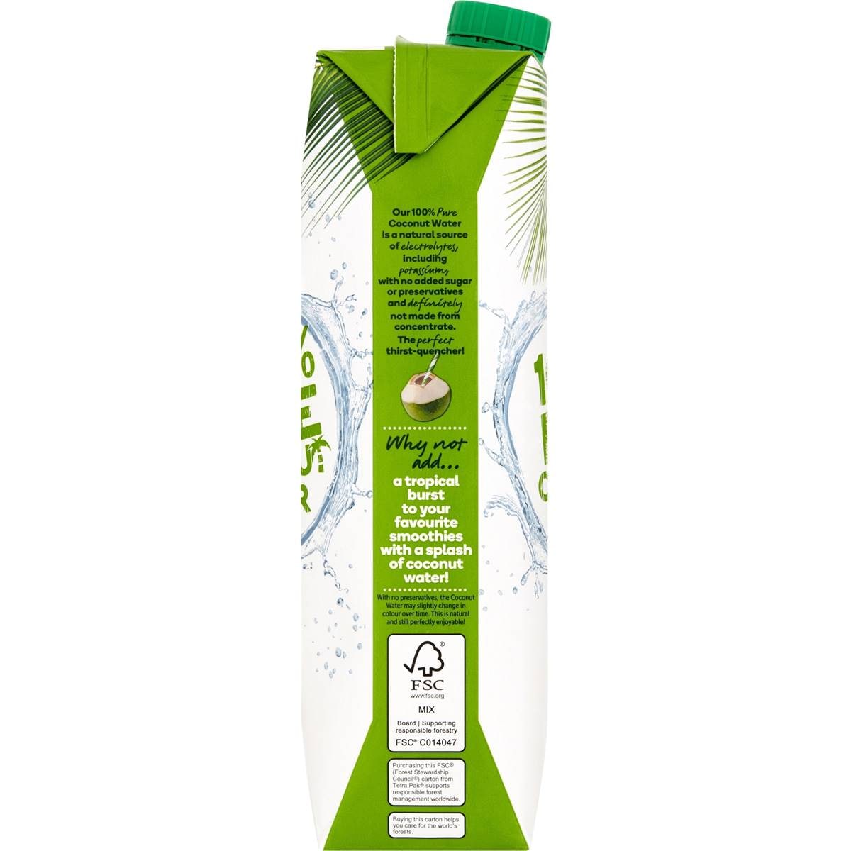 Woolworths 100 Pure Coconut Water 1l Woolworths
