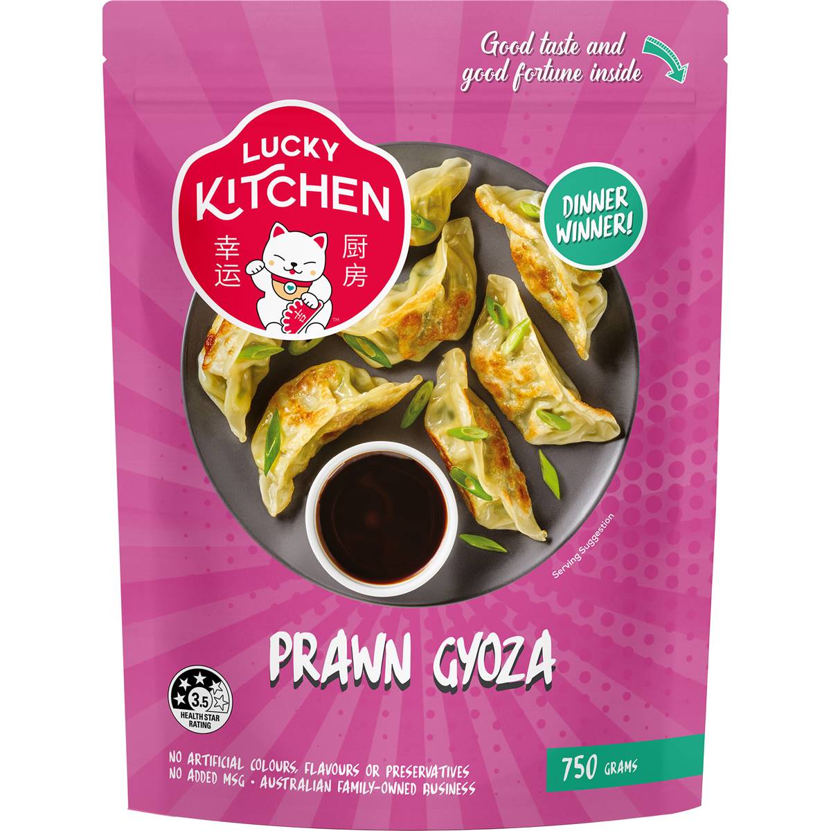 Lucky Kitchen Prawn Gyoza 750g