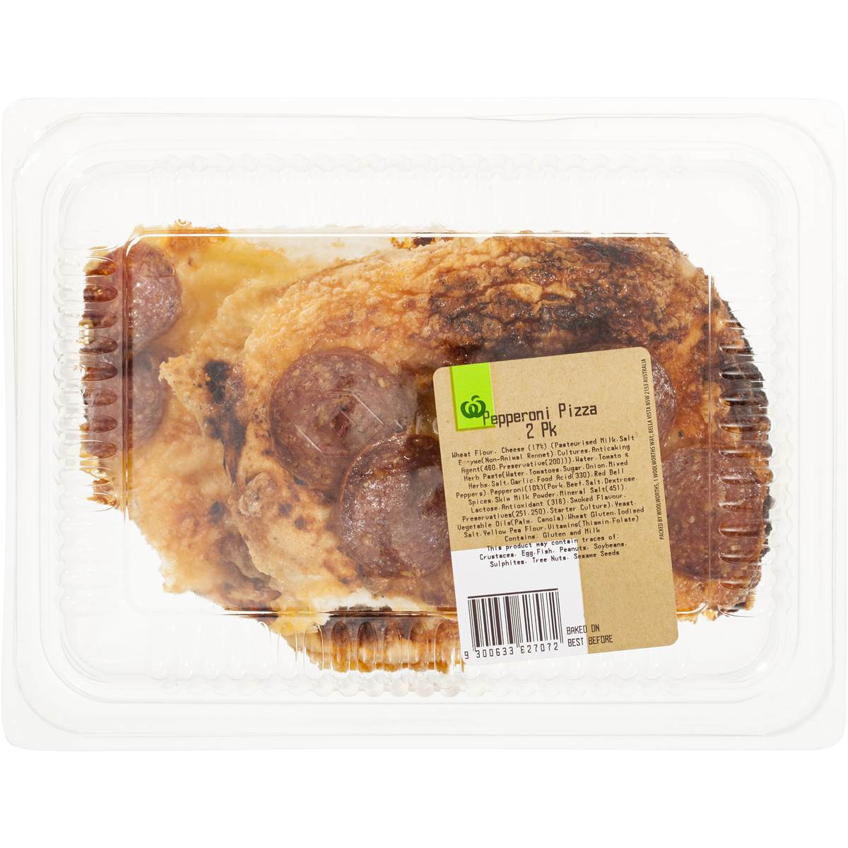Woolworths Pepperoni Pizza 2pk Woolworths
