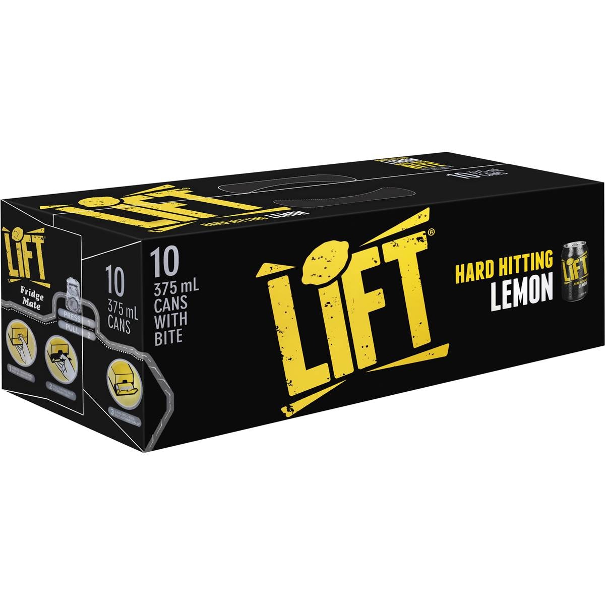 Lift Lemon Cans 10x375ml Woolworths