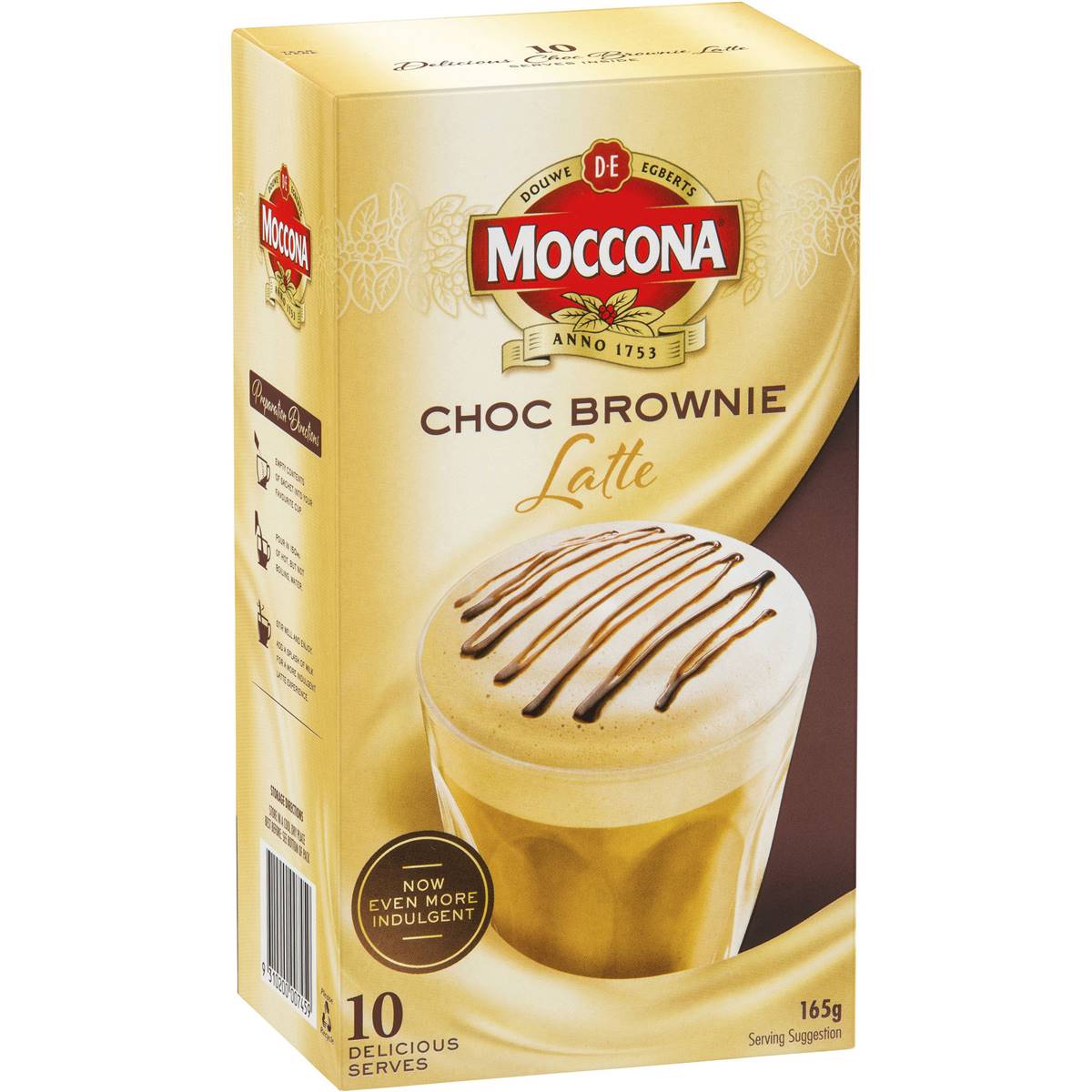 Moccona Mixes Choc Brownie Latte 10 Pack Woolworths