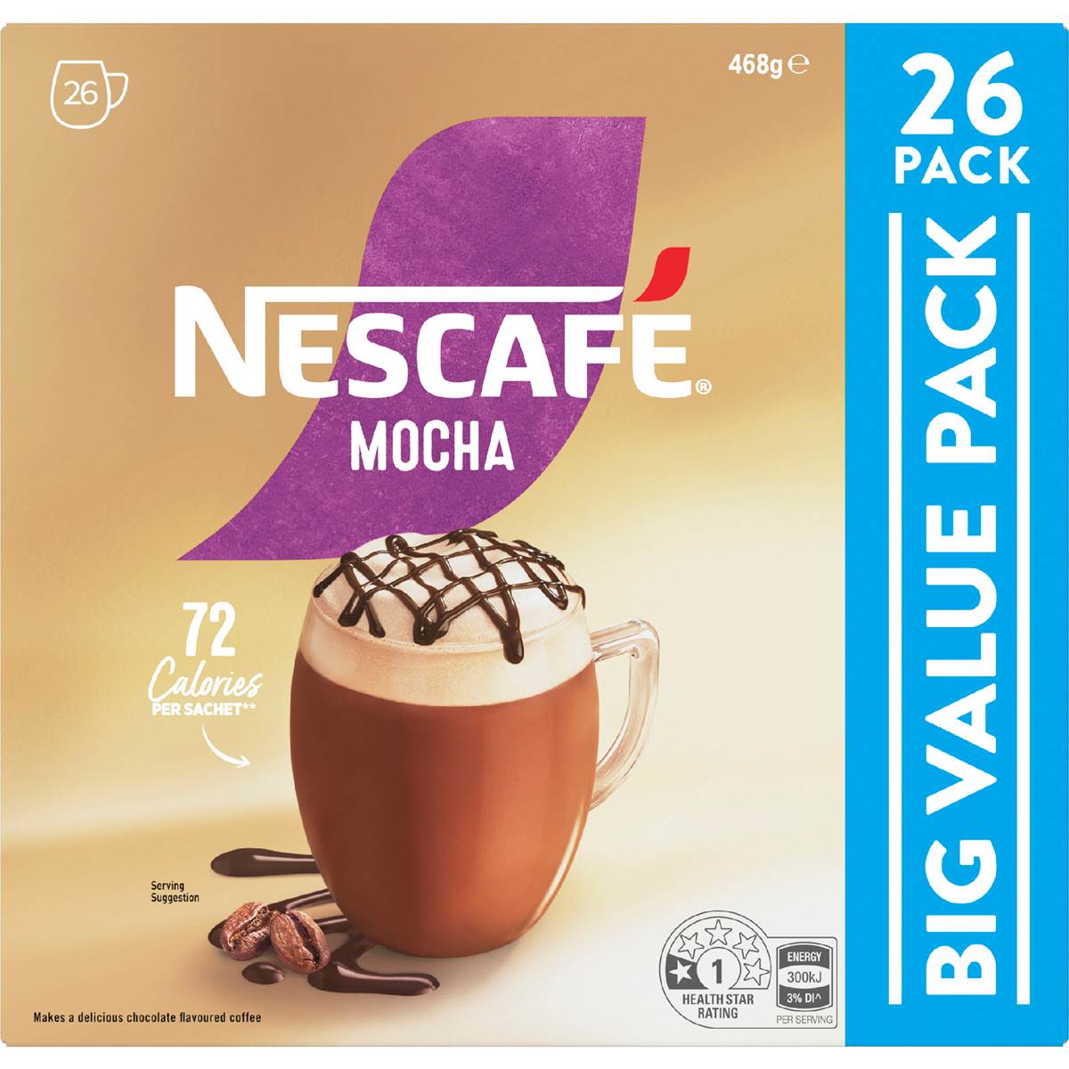 Nescafe Mocha Coffee Sachets 26 Pack Woolworths