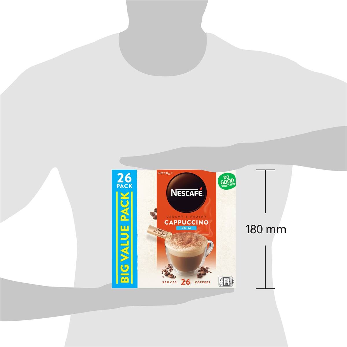 Nescafe Coffee Sachets Skim Cappuccino 26 Pack Woolworths