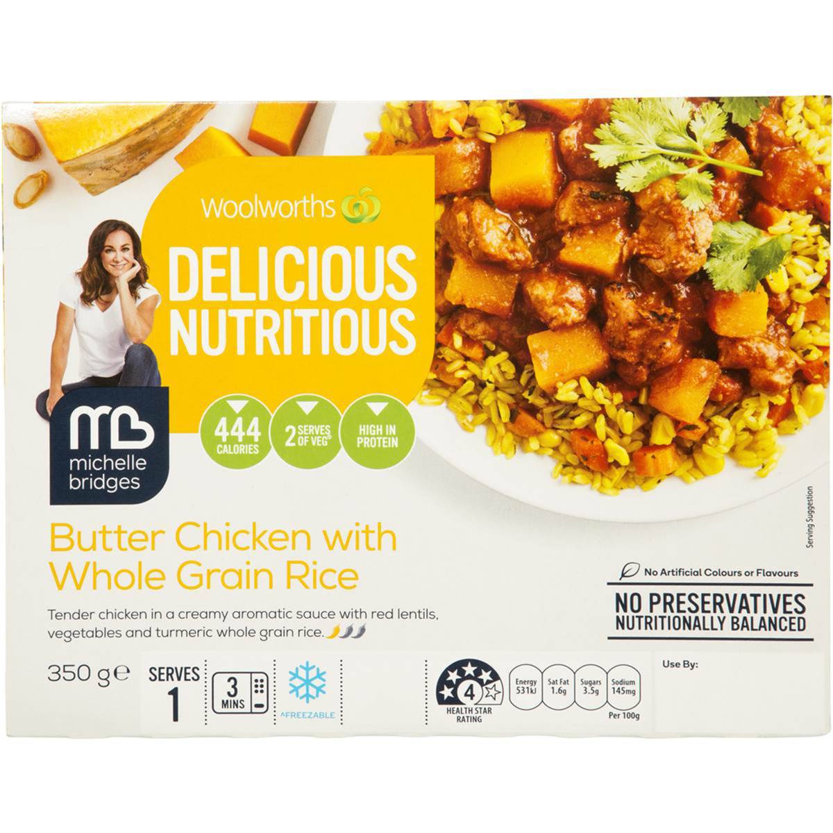 Woolworths Delicious Nutritious Butter Chicken With Whole Grain Rice
