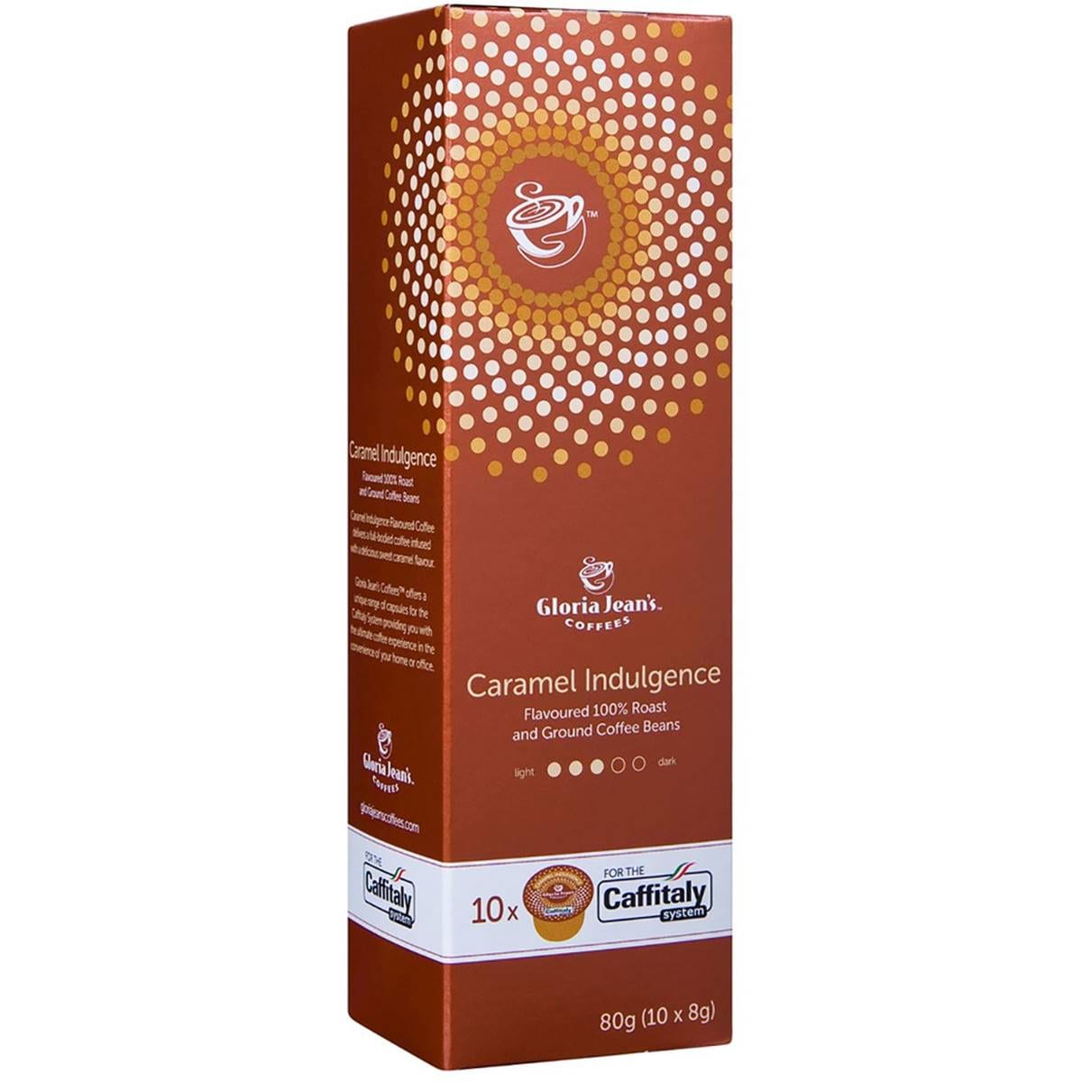 Gloria Jean's Coffees Caramel Indulgence Coffee Capsules 10 Pack
