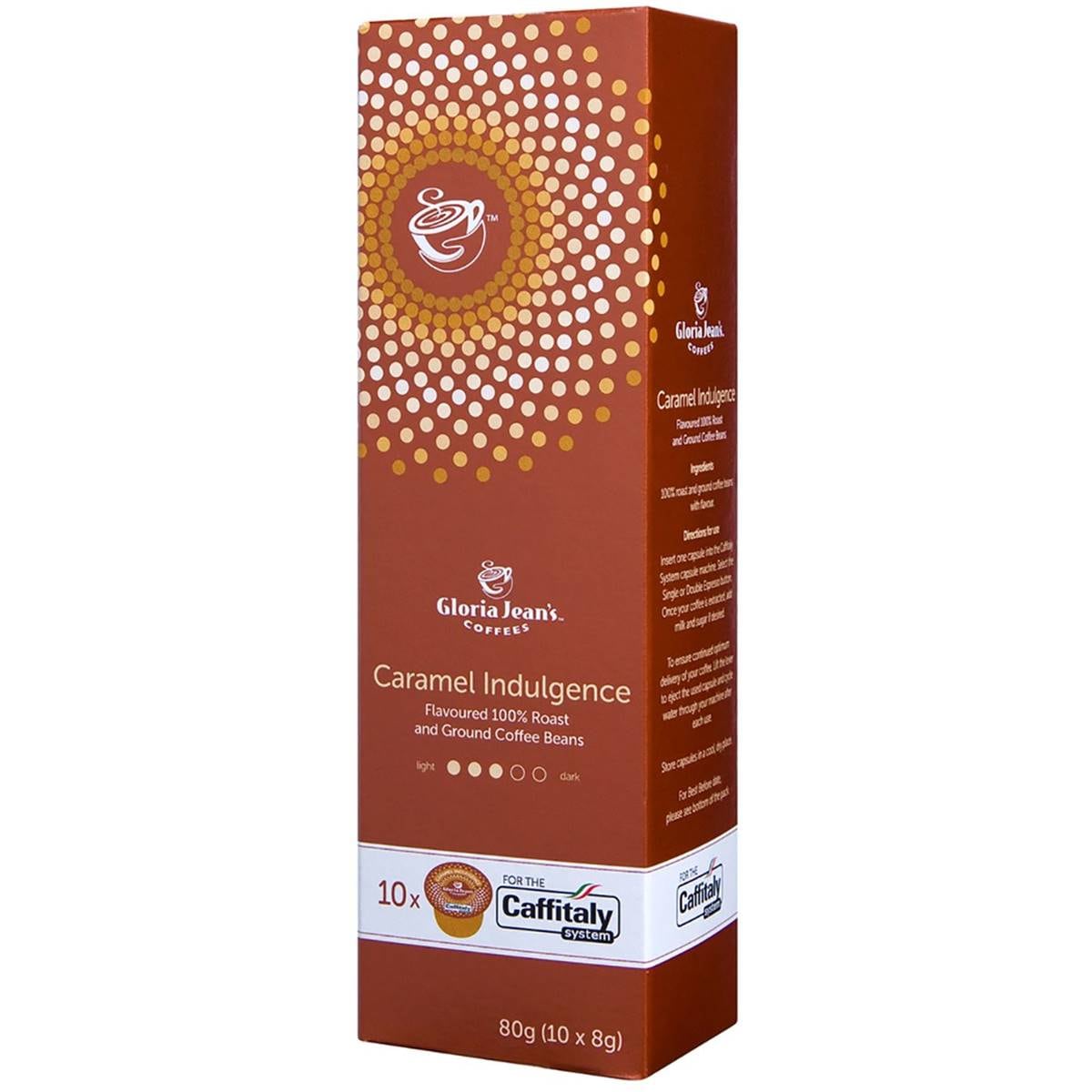 Gloria Jean's Coffees Caramel Indulgence Coffee Capsules 10 Pack