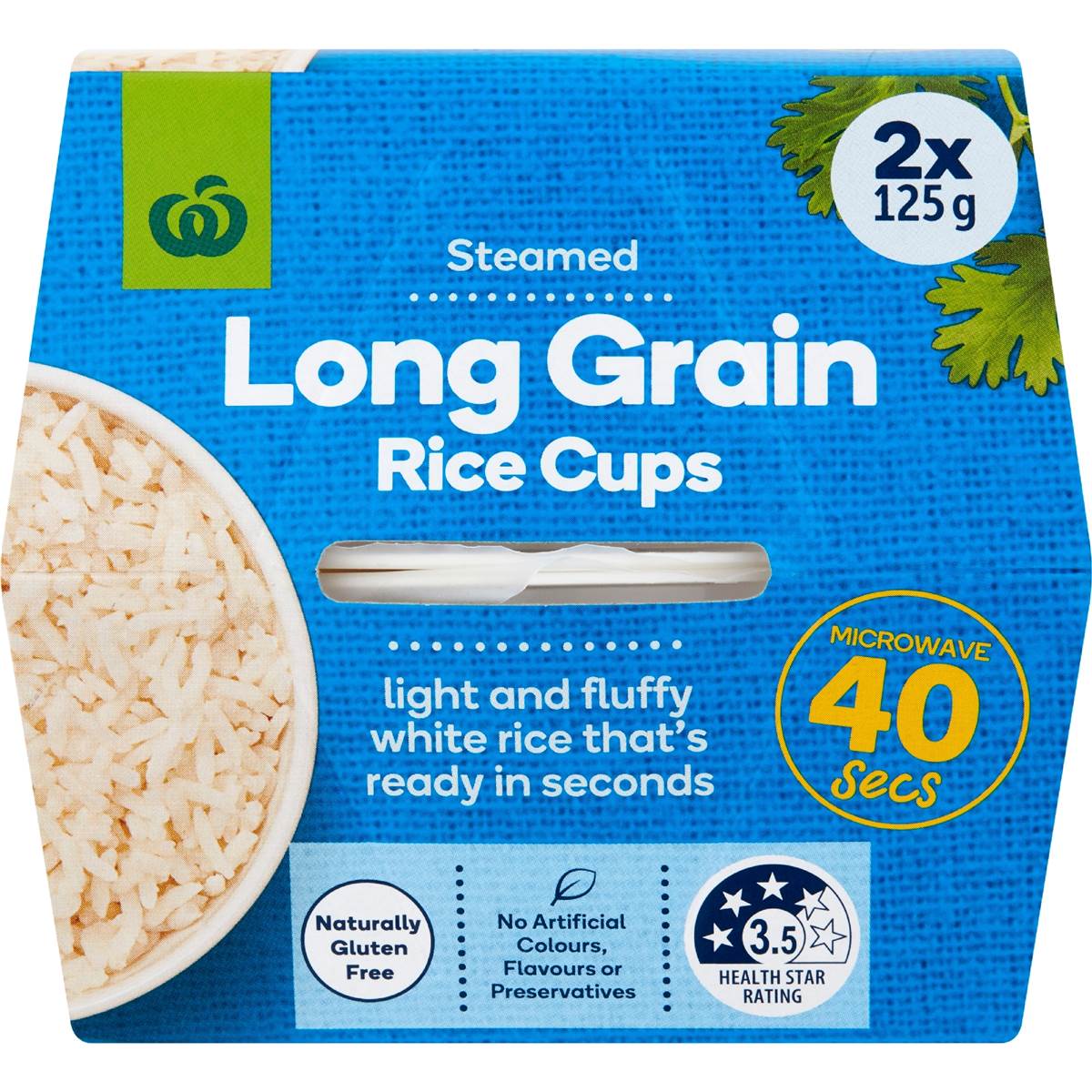 Woolworths Long Grain Rice Microwave Cups 2 Pack Woolworths