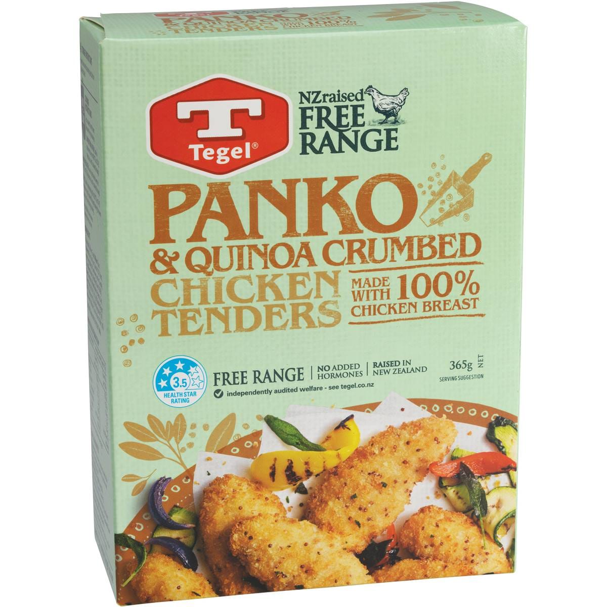 Tegel Panko & Quinoa Crumbed Chicken Tenders 365g Woolworths
