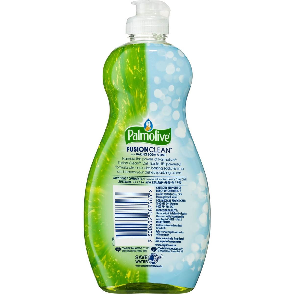 Palmolive Dishwashing Liquid Fusion Baking Soda & Lime 375ml Woolworths