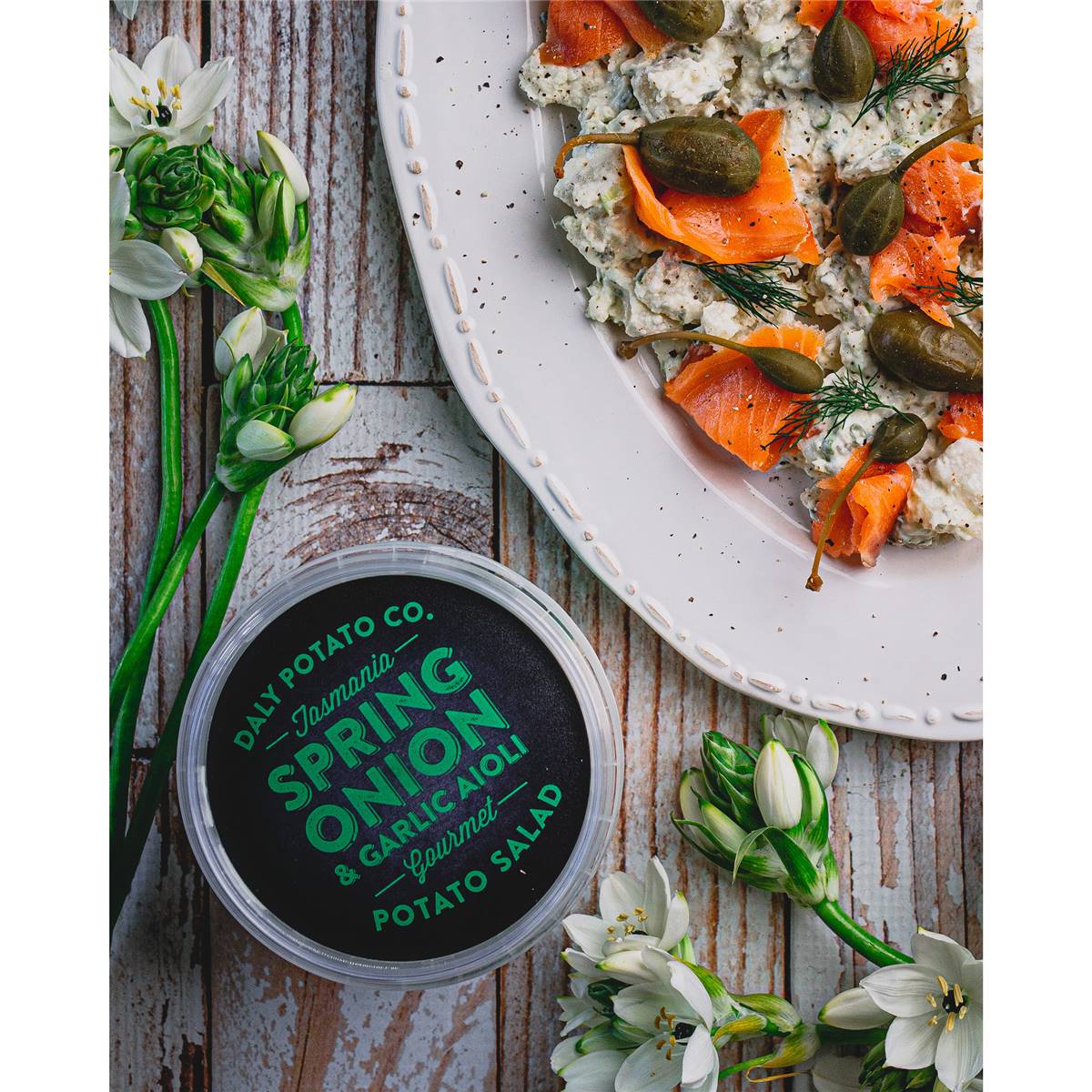 Daly Potato Co. Spring Onion & Garlic Aioli Potato Salad 400g Woolworths