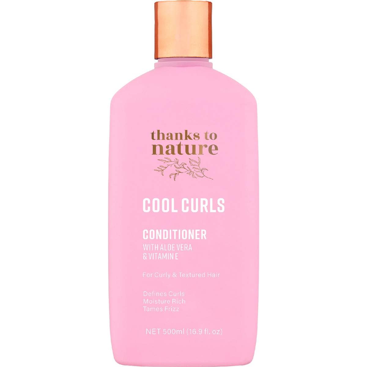 Thanks To Nature Cool Curls Conditioner With Aloe Vera For Curly Hair 500mL