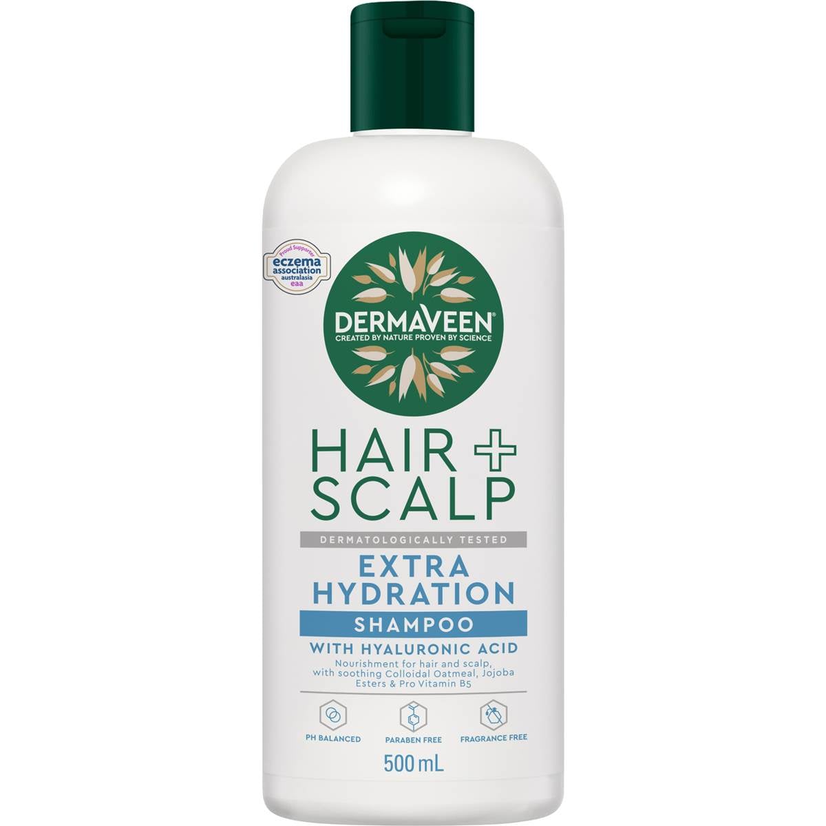 DermaVeen Hair Scalp + Extra Hydration Shampoo 500mL