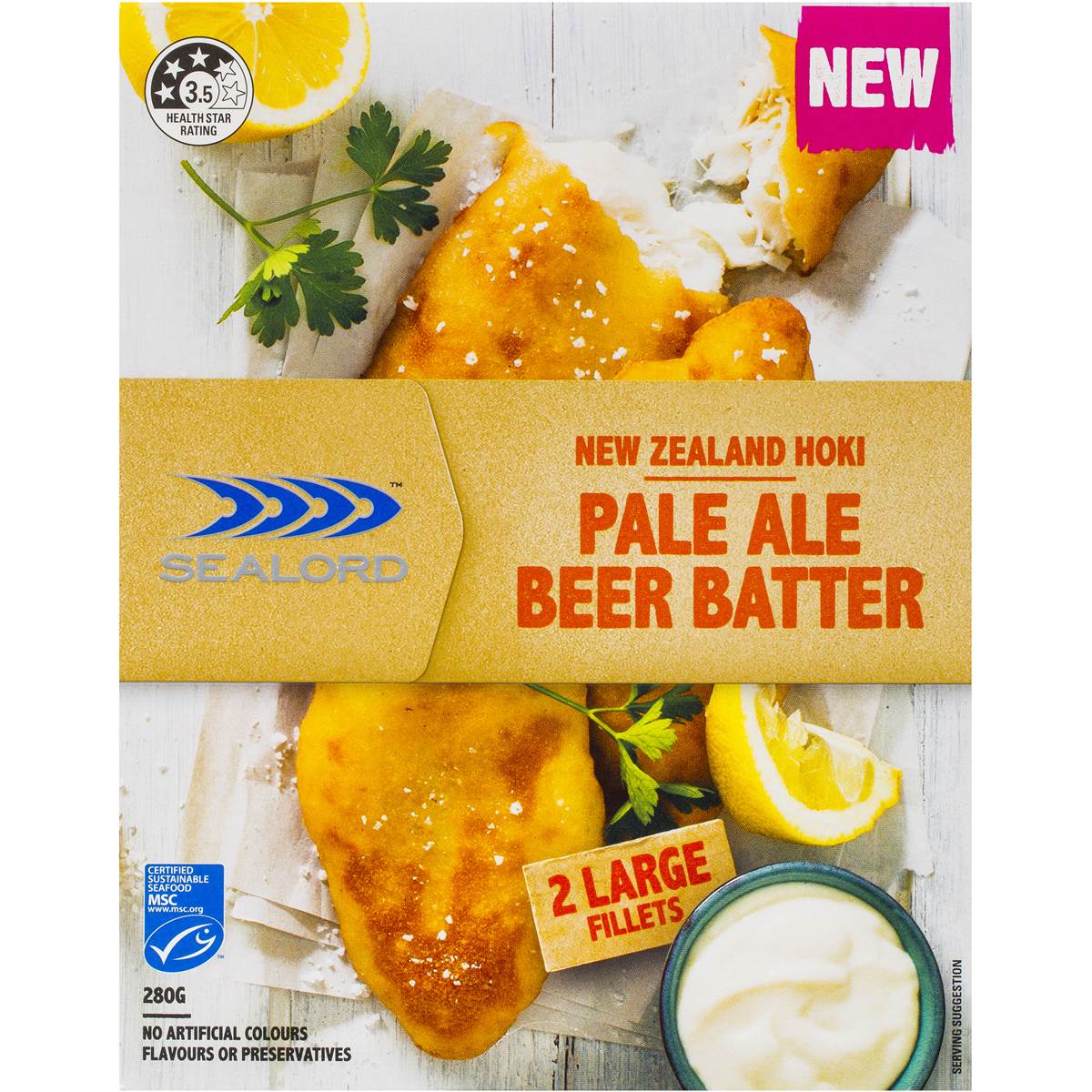 Sealord Hoki Pale Ale Beer Batter 2pk 280g Woolworths