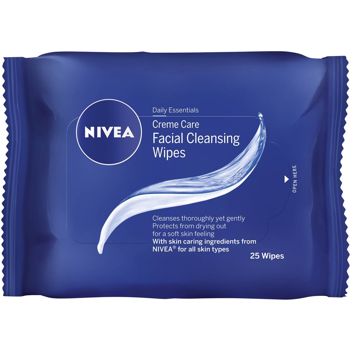 Nivea Creme Care Facial Cleansing Wipes 25pk Woolworths