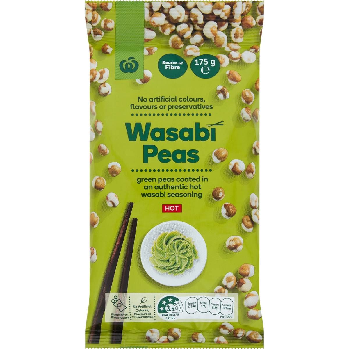 Woolworths Wasabi Peas 175g Woolworths