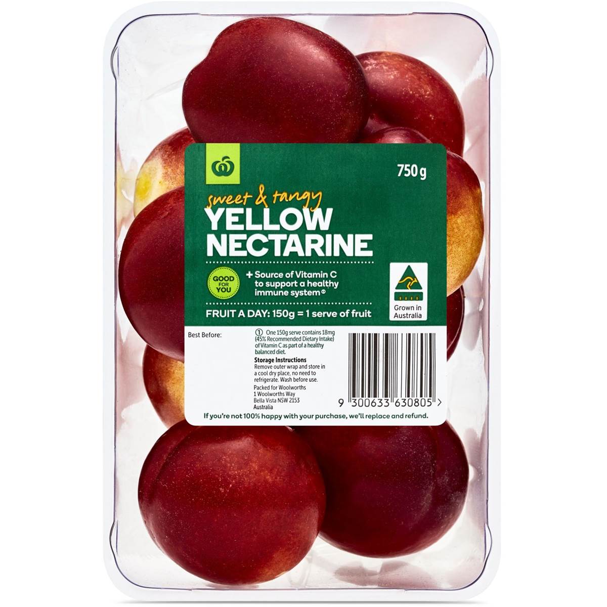 Woolworths Yellow Flesh Nectarine 750g Woolworths