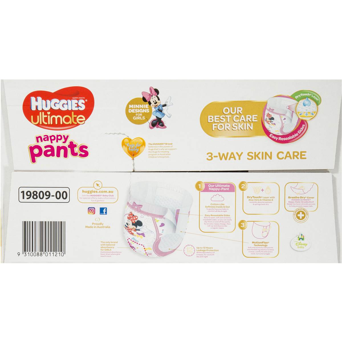 Huggies Ultimate Nappy Pants Walker Girl 51pk jumbo Woolworths