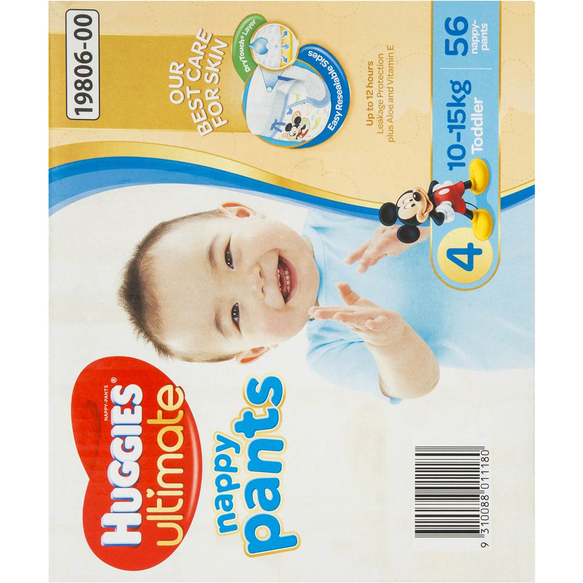 Huggies Ultimate Nappy Pants Toddler Boy 56pk jumbo Woolworths