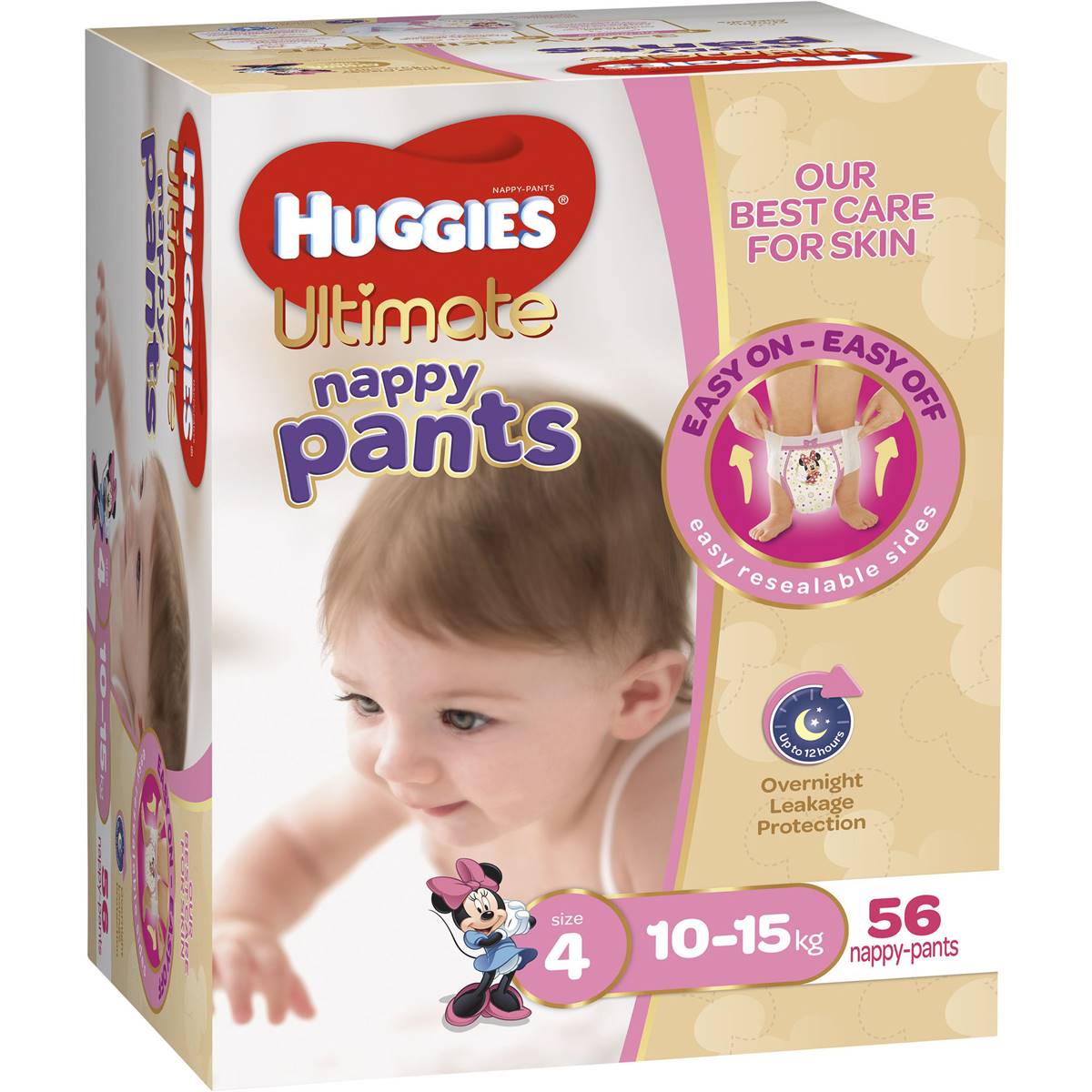 Huggies Ultimate Nappy Pants Toddler Girl Jumbo 56 Pack Woolworths