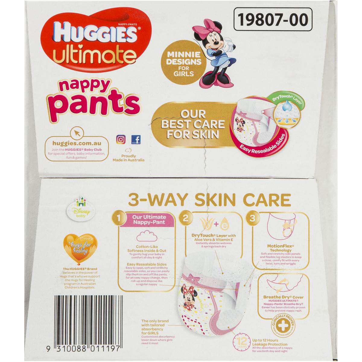 Huggies Ultimate Nappy Pants Toddler Girl 56pk jumbo Woolworths