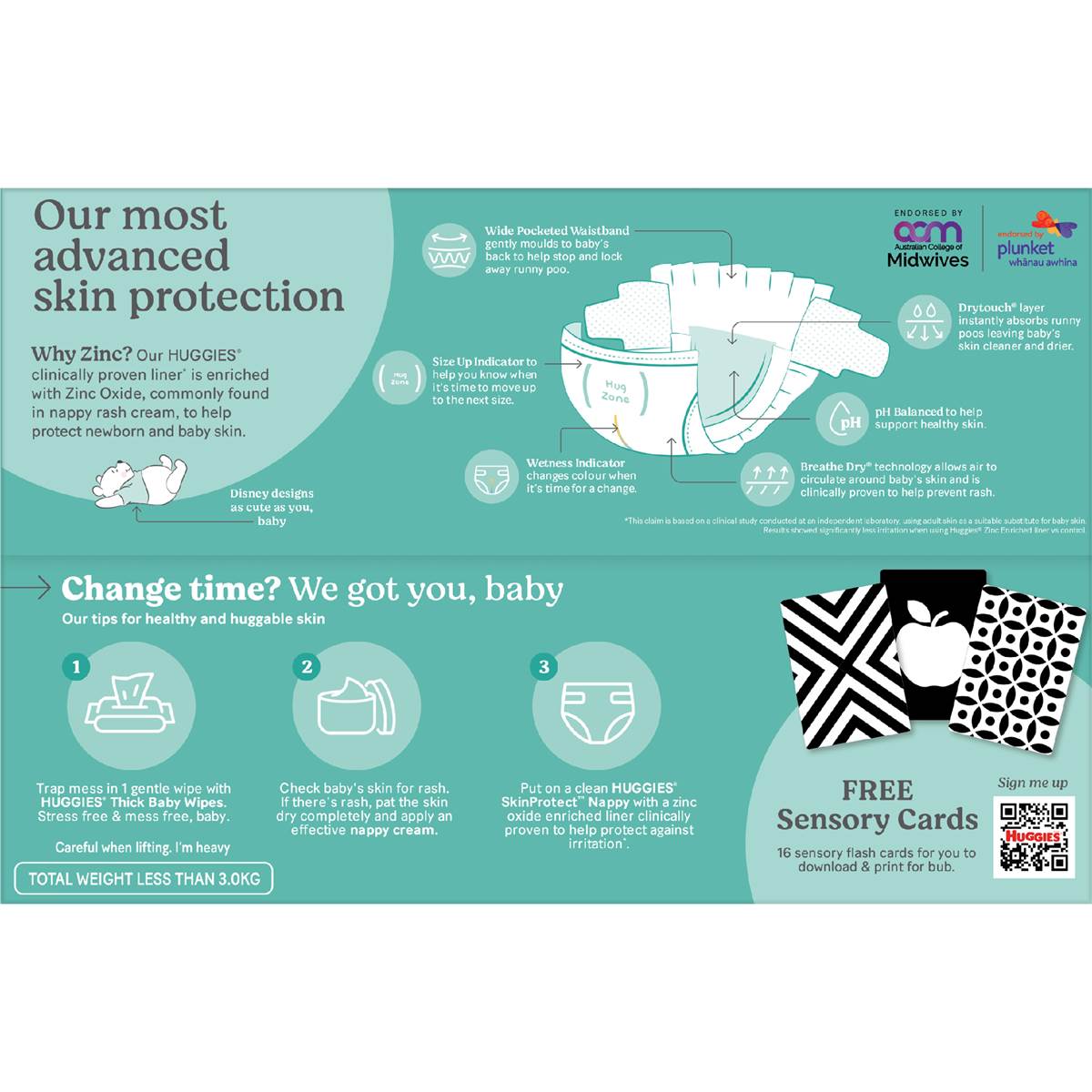 Huggies Newborn Nappies Size 1 (up To 5kg) 108 Pack Woolworths