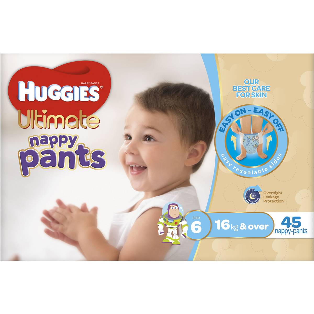 Huggies Ultimate Nappy Pants Junior Boy Jumbo 45 Pack Woolworths
