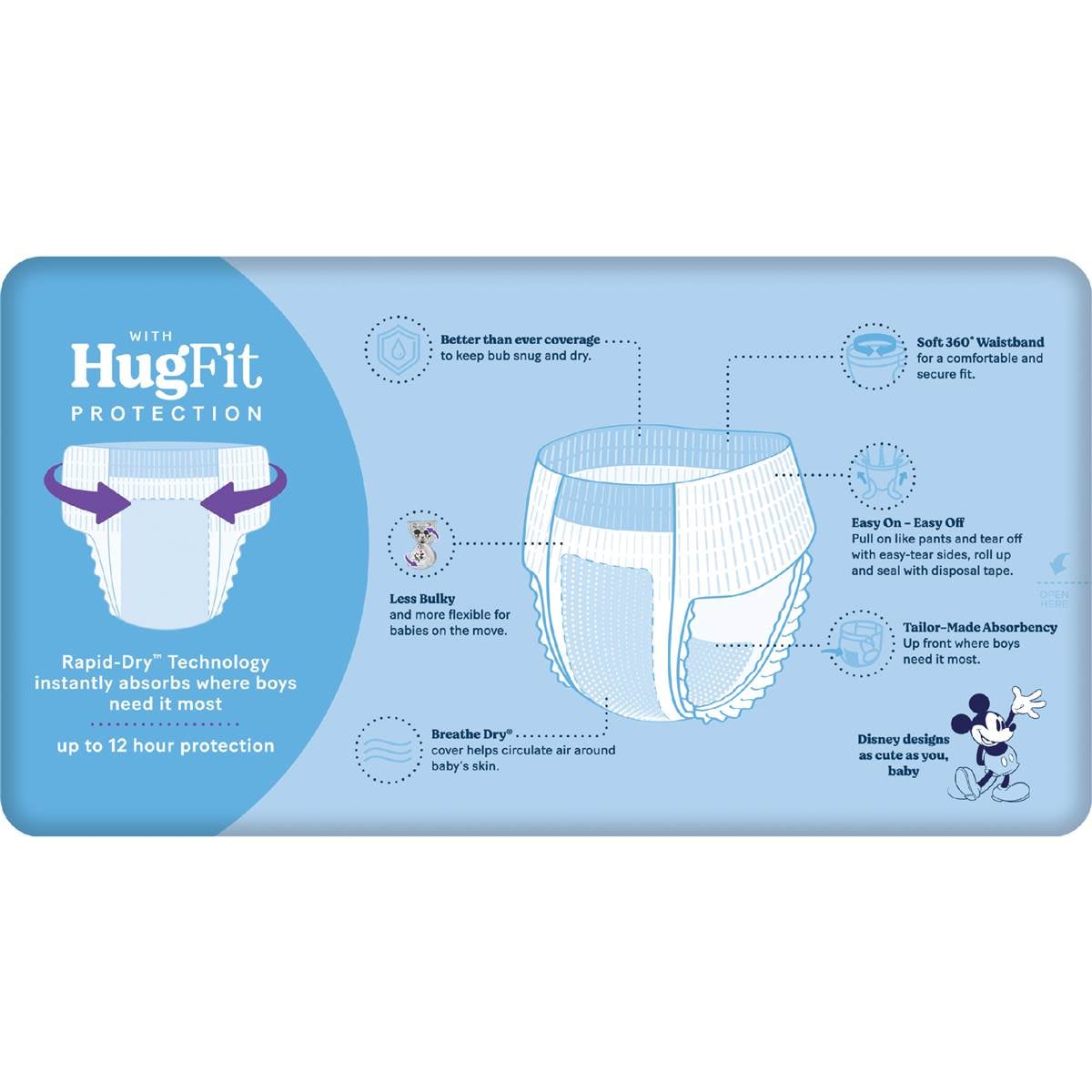 Huggies Ultra Dry Nappy Pants Boys Size 6 (15kg+) 24 Pack Woolworths