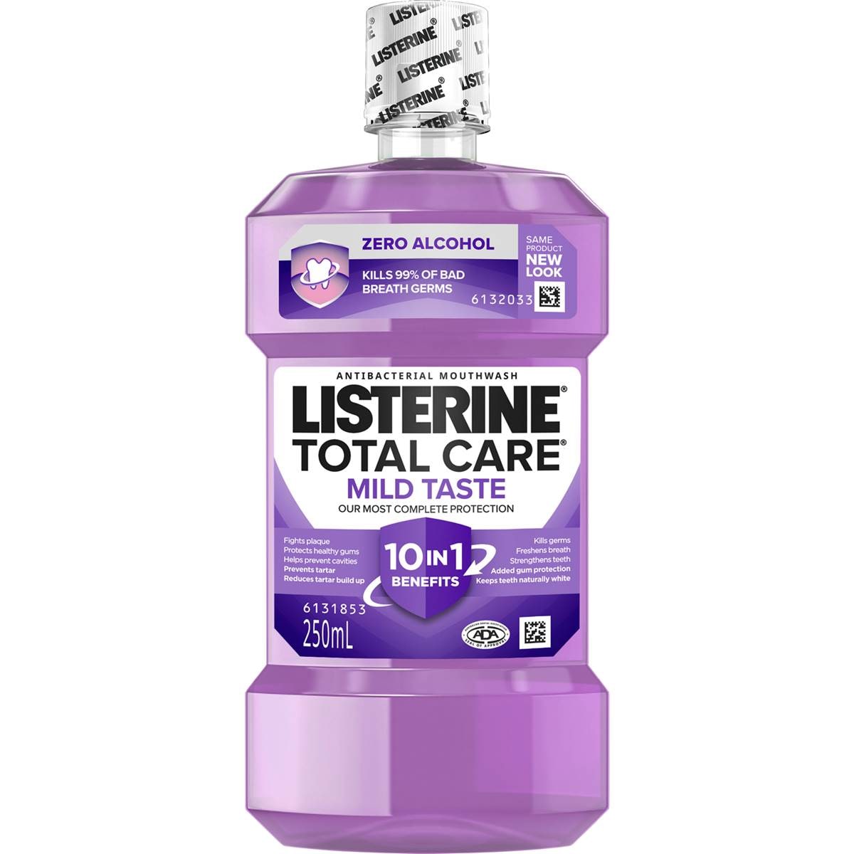 Listerine Total Care Antibacterial Mouthwash Clean Mint 250ml Woolworths