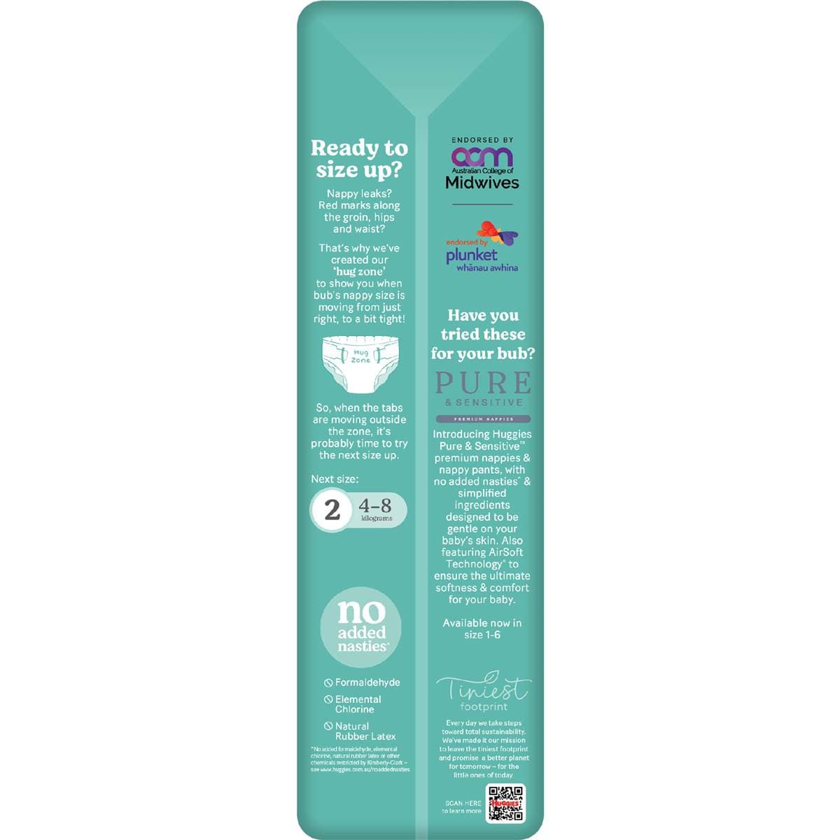 Huggies Newborn Nappies Size 1 (up To 5kg) 54 Pack Woolworths