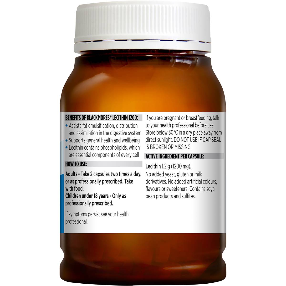 Blackmores Lecithin 1200 160 Pack Woolworths