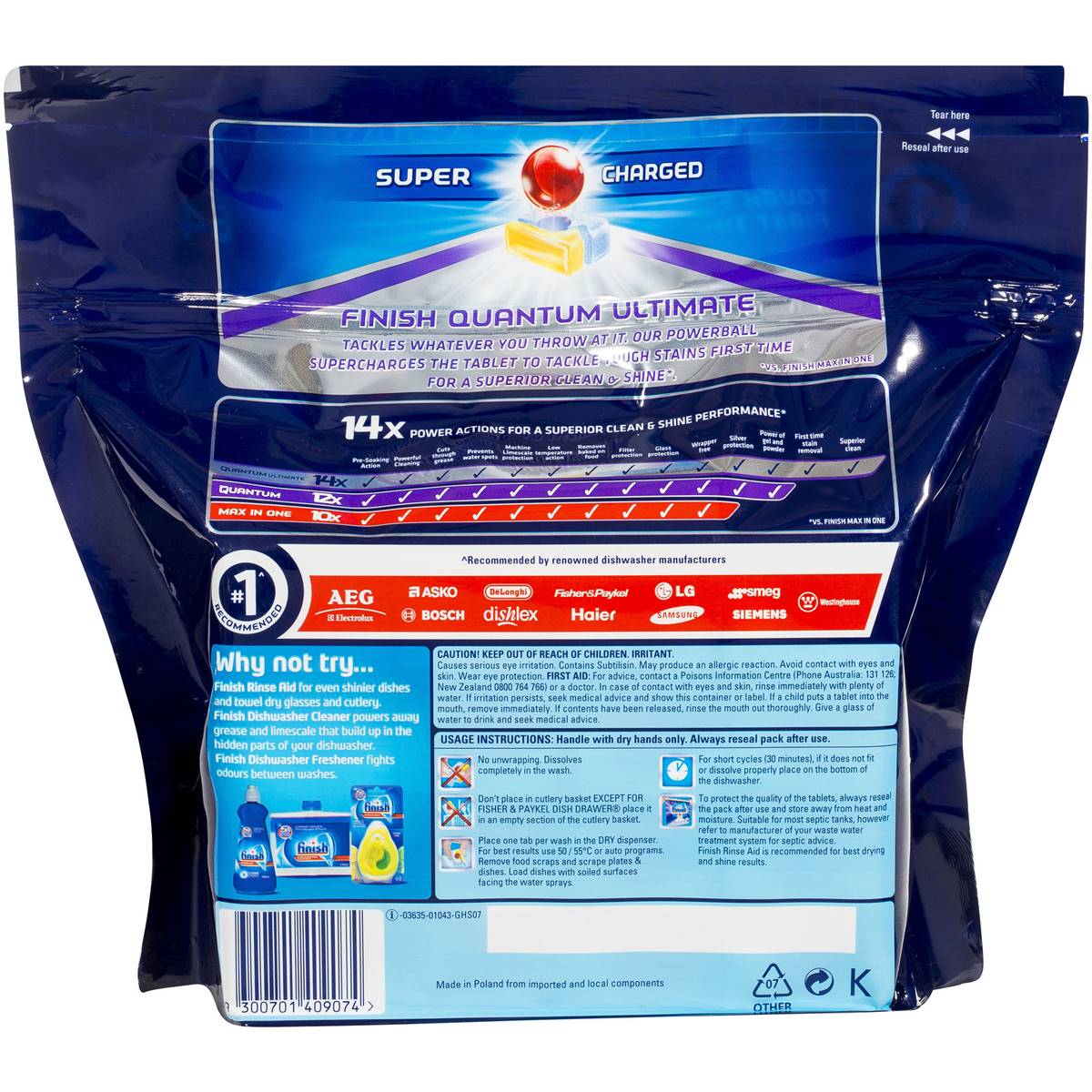 Finish Quantum Ultimate Tablets 64 Pack Woolworths